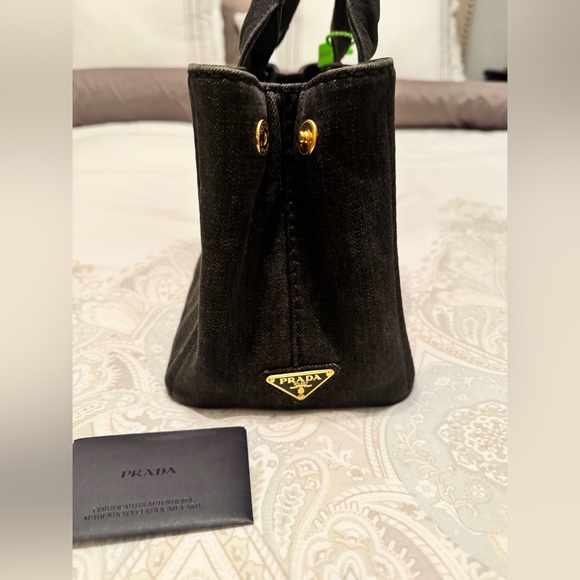 Prada Denim Canapa Tote black - Picture 8 of 9